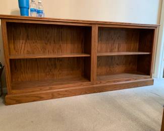#42	4 Section Long Bookcase 74x13x33	 $125.00 
