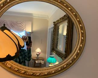 #20	Oval Gold Mirror 36x31	 $75.00 
