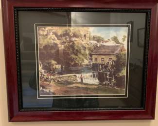 #98	Davis Ray? Colored Print Bring Spring 	 $75.00 
