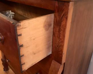 #76	Primitive Antique 4 Drawer Dresser 43x21x48	 $375.00 
