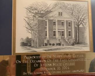 #92	3 Pen and Ink Athens State College	 $75.00 
