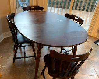 #34	Dining Room Table with 4 Chairs 54x41x30	 $150.00 
