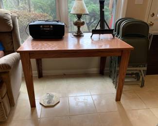 #102	Oak Library Table 48x32x30	 $125.00 
