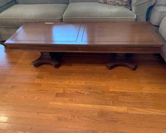 #31	Double Pedestal Coffee Table 60x20x16	 $50.00 
