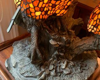 #10	Owl Stained Glass Lamp 24" Tall	 $175.00 
