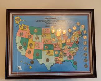 #61	Framed 50 State Quarter Collection	 $30.00 
