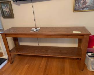 #81	Oak Display Cabinet 70x18x33	 $125.00 
