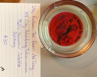 #145	The Russian Tea Room Ash Tray NY City Advertising Tobacciana 1960s Souvenir Collectible Ashtray	 $30.00 
