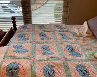 #67	Children's Blue Puppy Dog Quilt 36x52	 $40.00 
