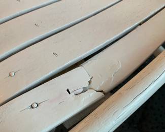 #51	White Children's Chair (as is broken slat)	 $25.00 
