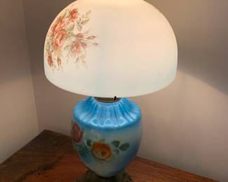 #12	Painted Lamp with Shade 21" Tall	 $75.00 
