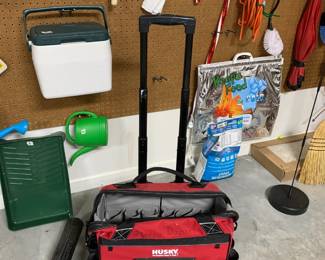 #124	Husky Rolling Tool Bag	 $25.00 
