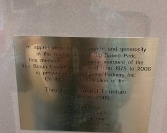 #38	Art	Teresa Reid Print Rock from Big Spring Park 1975	 $100.00 	   		
