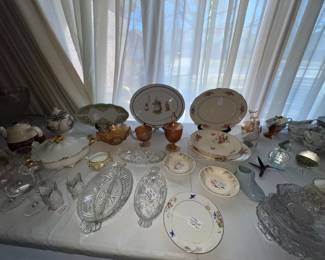 Vintage serving dishes