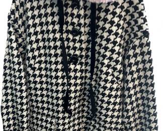 Milo Houndstooth Coat by Hell Bunny