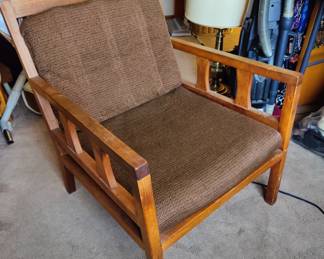 Vintage Scandinavian Lounge Chair (refoam to restore)