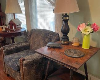 1920s Chair, Lamp Table
