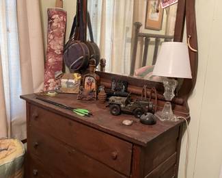 Antique Dresser with Mirror 