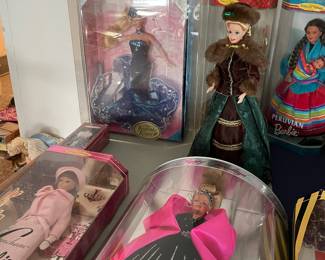 Barbies in original boxes 