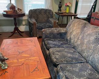 1920s Sofa and Matching Chair 