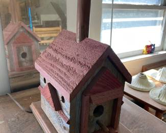 One of two Birdhouse Lamps 