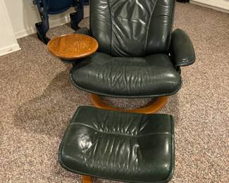 . . . great Mid-Century Modern swivel chair and matching stool -- rare find!