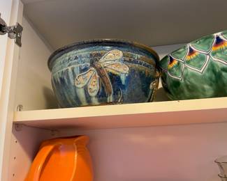 . . . love this dragon fly pottery bowl