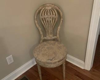 Louis XVI French Style Hot Air Balloon Back Montgolfier Dining Chair 