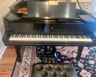 circa 1889 Steinway Grand piano Model A, serial # 65220, aparised in 2001 for $42,000