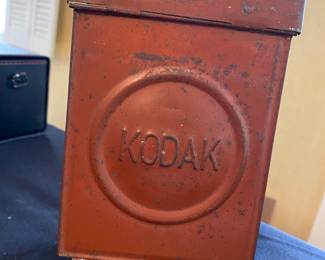 Antique Kodak Darkroom Safe Light Oil Lantern Lamp