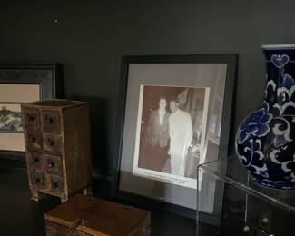 Elvis Presley & B.B. King framed picture, 1956