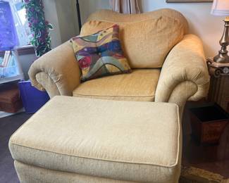 Over Sized Chair and Ottoman