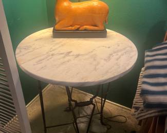vintage ice cream table