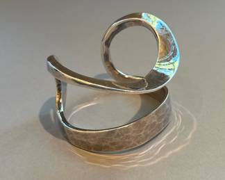 Modernist Robert Lee Morris RLM Sterling Silver Bracelet 