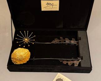 Vintage Michael Aram Dandelion Salad Serving Set, New Never Used in Original Box