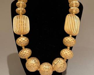 Faux Murano Glass Necklace, Lots of Bling for your Bucks!!