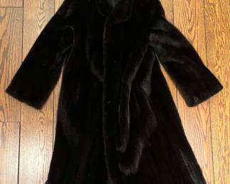 Saks Jandel Mink Fur Coat, Size Small