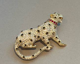 Swarovski Panther Brooch
