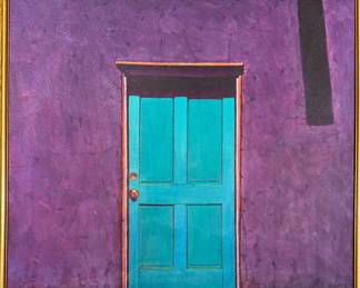 Michael Forde “Resident Unknown” Oil on Canvas, Signed and Dated 1994 on Verso