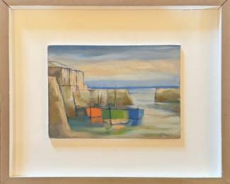 Michael J Praed (1941-Present) Oil on Board