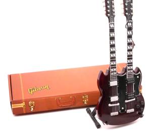 Axe Heaven Gibson SG EDS-1275 Doubleneck Cherry Mini Guitar Replica 