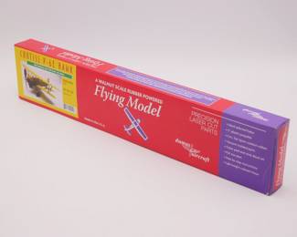 Dumas Aircraft Curtiss P-6E Hawk Walnut Scale Rubber Powered Flying Model 