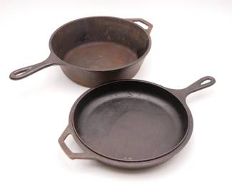 Lodge Cast Iron 10" Skillet & 10" Deep Skillet 