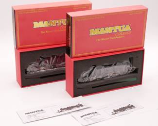 Pair of Mantua 351603 HO Scale 2-6-6-2T Undecorated Logger Trains 
