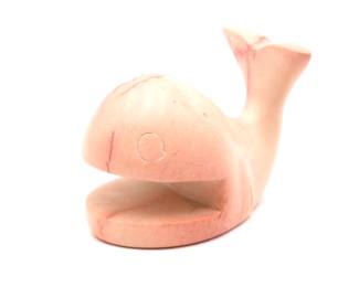 Original Capodimonte Bernasconi Carved Stone Whale 