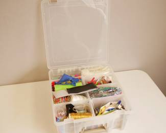 ArtBin Container Full of Craft Supplies 