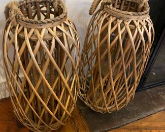 Willow Lanters with Glass