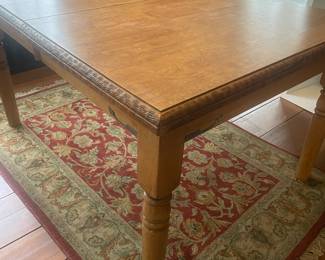 Extension Table with Pine Finish 41” W X 53.5” L” X 
30” H (+ 18” EXT)
