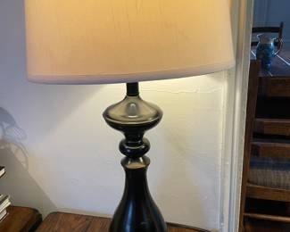 Black champagne inspired table lamp
