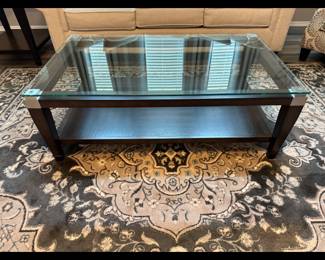 Rooms to Go coffee table with matching end table and sofa table. SOLD